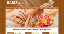 Desktop Screenshot of oasisnails.net